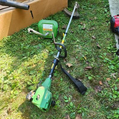 John Deere BC 1600 Weed Edger with Tiller Attachment Untested Has Compression