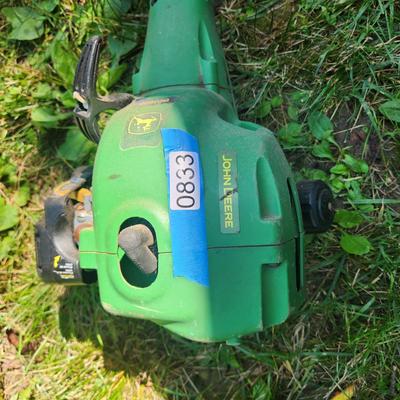 John Deere BC 1600 Weed Edger with Tiller Attachment Untested Has Compression
