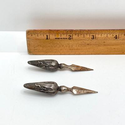 LOT 68: Monogrammed International Sterling S118 Salt and Pepper Shakers and Sterling Corn Cob Holders - TW 119.88g