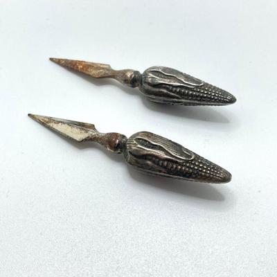 LOT 68: Monogrammed International Sterling S118 Salt and Pepper Shakers and Sterling Corn Cob Holders - TW 119.88g