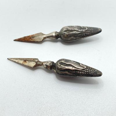 LOT 68: Monogrammed International Sterling S118 Salt and Pepper Shakers and Sterling Corn Cob Holders - TW 119.88g