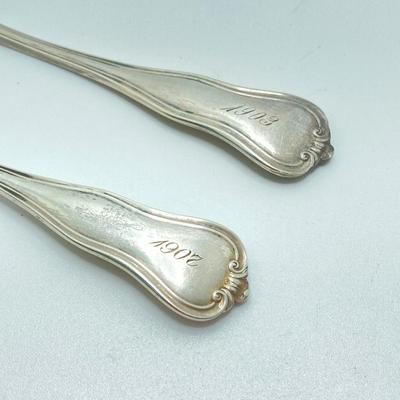 LOT 69: Collection of Sterling Spoons / Utensils (Personalized Included) - TW 245.74g