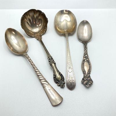LOT 69: Collection of Sterling Spoons / Utensils (Personalized Included) - TW 245.74g