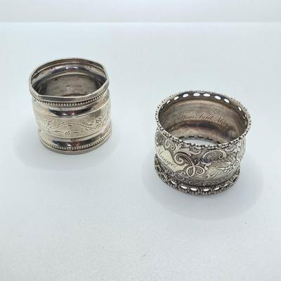 LOT 70: Collection of Sterling Silver and More - Forks, Mother of Pearl Serving Utensils, Wm Rogers and La Pierre Coasters
