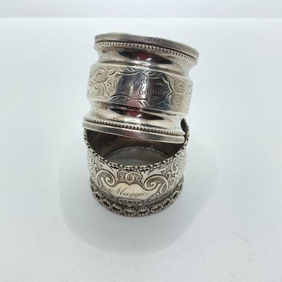 LOT 70: Collection of Sterling Silver and More - Forks, Mother of Pearl Serving Utensils, Wm Rogers and La Pierre Coasters