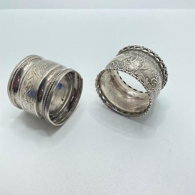LOT 70: Collection of Sterling Silver and More - Forks, Mother of Pearl Serving Utensils, Wm Rogers and La Pierre Coasters