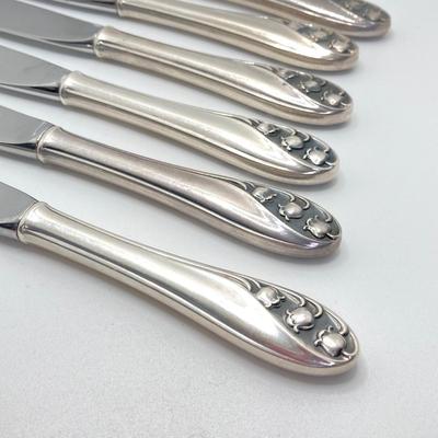 LOT 71: Gorham "Lily of the Valley" Sterling Flatware Set - Tw 1913.66g