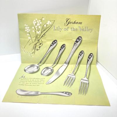 LOT 71: Gorham "Lily of the Valley" Sterling Flatware Set - Tw 1913.66g