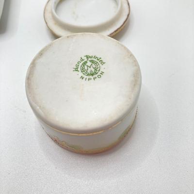 LOT 72: Collection of Vintage Trinket / Pill Boxes - Sudha Style, Hand Painted Nippon and More