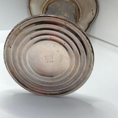 LOT 74: Fisher Weighted Sterling 638 Art Deco Trumpet Vase