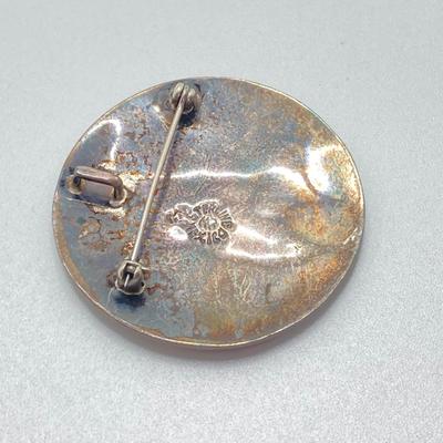 LOT 77: Beautiful Abalone / Shell Sterling Mexico Pendant and Pins