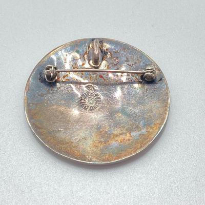 LOT 77: Beautiful Abalone / Shell Sterling Mexico Pendant and Pins
