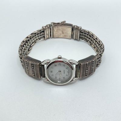 LOT 79: Quartz Japan Movt Watch with Sterling 925 Silver Band