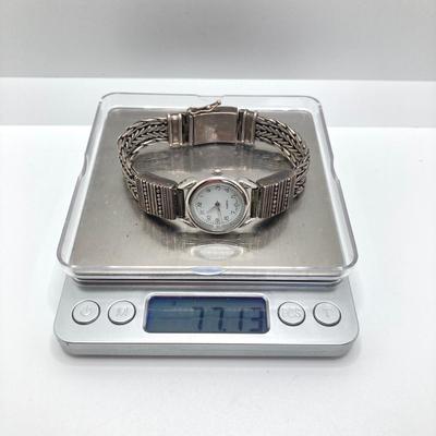 LOT 79: Quartz Japan Movt Watch with Sterling 925 Silver Band