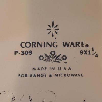 LOT: Corning Ware Collection: Cornflower Blue, Spice of Life, Corelle Vitelle
