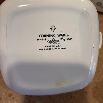 LOT: Corning Ware Collection: Cornflower Blue, Spice of Life, Corelle Vitelle