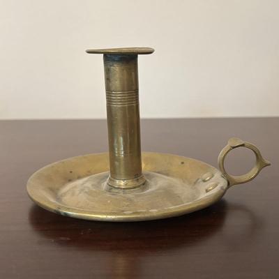 LOT 90: Vintage Push-up Candle Sticks w/Finger Loops, Antique Candle Snuffle/Wick Trimmer Scissors & Crown Ducal Ware "Colonial...