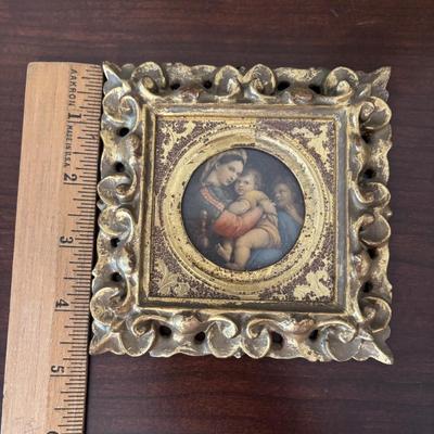 LOT 91: Antique Hand-Crafted Scrapbook, 1991 Alva Studio Victorian Women Sculpture and a Framed Floral Needlework 1978 & More