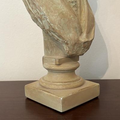 LOT 91: Antique Hand-Crafted Scrapbook, 1991 Alva Studio Victorian Women Sculpture and a Framed Floral Needlework 1978 & More