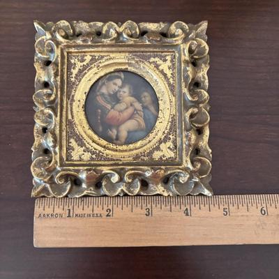 LOT 91: Antique Hand-Crafted Scrapbook, 1991 Alva Studio Victorian Women Sculpture and a Framed Floral Needlework 1978 & More