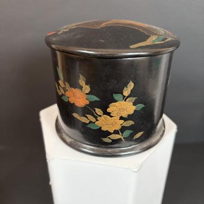 LOT 92: Trinket Box Collection: Lacquer, Wood & Pottery