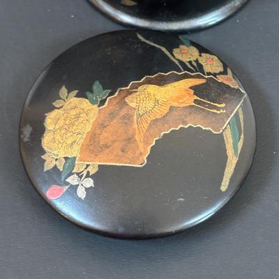 LOT 92: Trinket Box Collection: Lacquer, Wood & Pottery