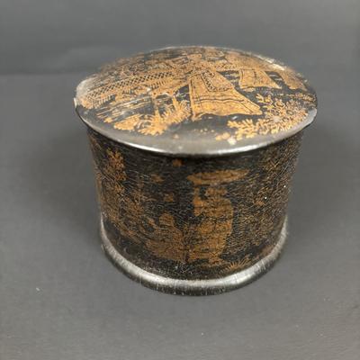 LOT 92: Trinket Box Collection: Lacquer, Wood & Pottery