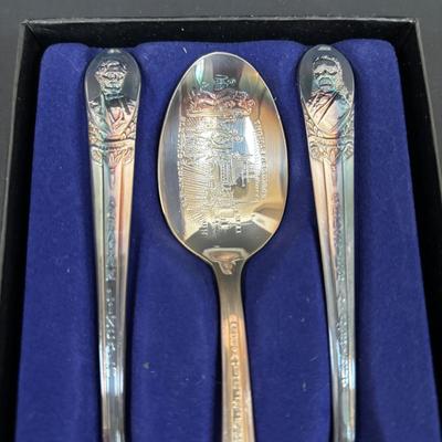 LOT 93: Wm Rogers Presidential Spoon Collection
