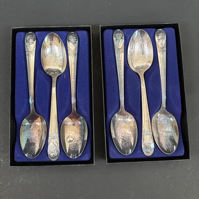 LOT 93: Wm Rogers Presidential Spoon Collection