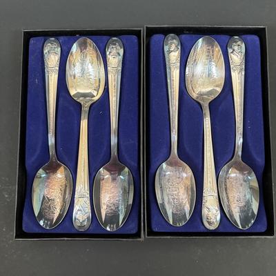 LOT 93: Wm Rogers Presidential Spoon Collection