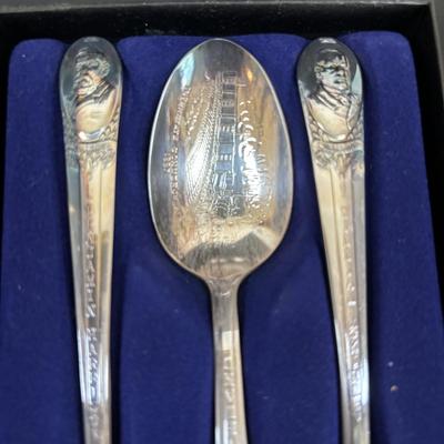 LOT 93: Wm Rogers Presidential Spoon Collection