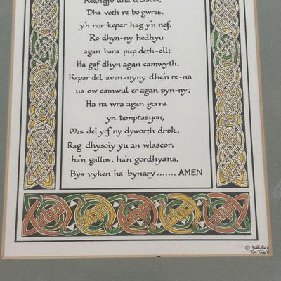 LOT 94: Turbo Marmoratus Shell Carved with The Lord's Prayer, Vintage Curiosities of the Bible Book, Carved Praying Hands Plaque,...