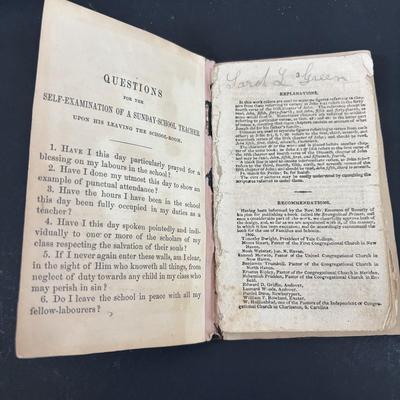 LOT 94: Turbo Marmoratus Shell Carved with The Lord's Prayer, Vintage Curiosities of the Bible Book, Carved Praying Hands Plaque,...
