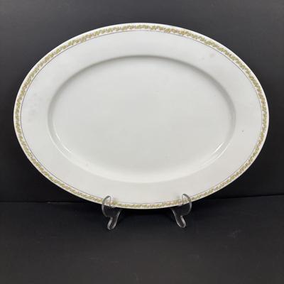 LOT 95: Pink Depression Glass, Belleek Salt Dishes, M&Z Austria Covered Serving Bowls, RC Mon Bijou Dessert Plates & More