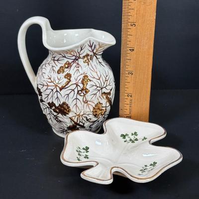 LOT 96: Vintage Porcelain Collection: Sporting Dogs Old Leeds Paragon England, Berwick Robin #980, Carrigaline Ireland Pottery, Vtg 50s...