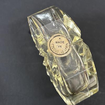LOT 97: Pyralin Handheld Mirror, Perfume Bottle, Czechoslovakia, Cambridge Cuttery Pen Knife, TR Jewelry Box, Made in USA Compact,...