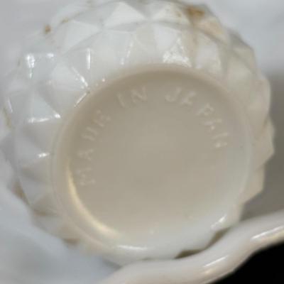 LOT 100: Vintage Milk Glass Collection