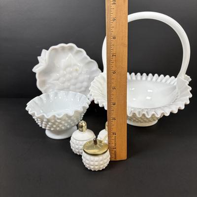 LOT 100: Vintage Milk Glass Collection