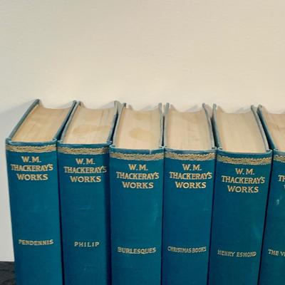 LOT 140: Complete Set of Ten (10) Volumes of Thacker’s Works - A.L. Burt Hard Back Books