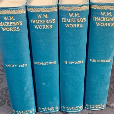 LOT 140: Complete Set of Ten (10) Volumes of Thacker’s Works - A.L. Burt Hard Back Books