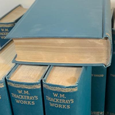 LOT 140: Complete Set of Ten (10) Volumes of Thacker’s Works - A.L. Burt Hard Back Books