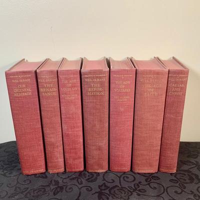 LOT 141: Will Durant Story of Civilization- Seven (7) Volumes