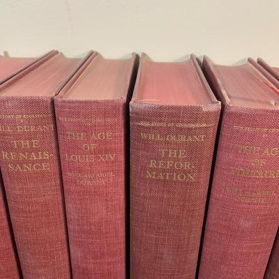 LOT 141: Will Durant Story of Civilization- Seven (7) Volumes