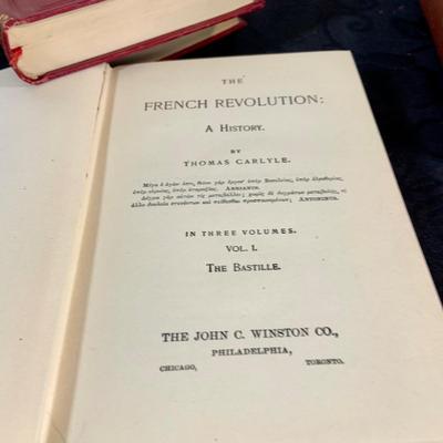 LOT 144: Three (3) Volume Set French Revolution by Carlyle and 1866 Galaxy Vol 1