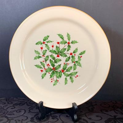 LOT 145. Collection of Lenox Holiday - Holy and Berry Patter Plates, Cups and More