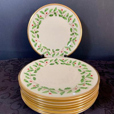 LOT 145. Collection of Lenox Holiday - Holy and Berry Patter Plates, Cups and More
