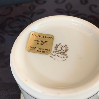 LOT 145. Collection of Lenox Holiday - Holy and Berry Patter Plates, Cups and More