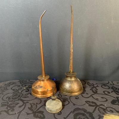 LOT 152: Antique/Vintage Irons, Bells, Oil Cans and More