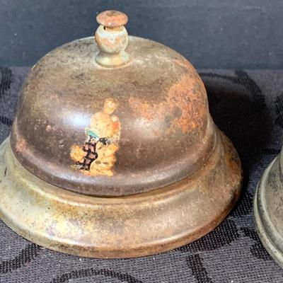 LOT 152: Antique/Vintage Irons, Bells, Oil Cans and More