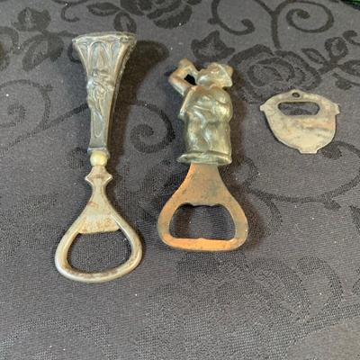 LOT 153: Assortment of Antique/ Vintage Pens, Bottle Openers, Pins, Paperweights and More